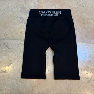 Calvin Klein Performance Women's Thick Rib High Waist Bike Short 9" Inseam